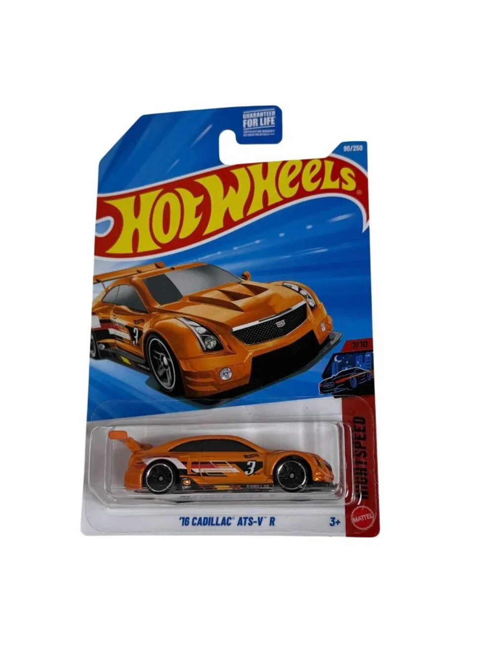 Hot Wheels Cadillac ATS-V R Nightburnerz 7/10 Orange Diecast NOC